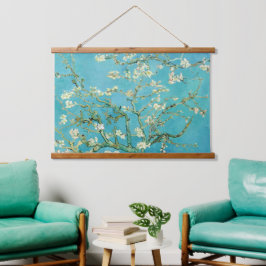 Almond Blossoms | Vincent van Gogh Wandteppich Mit Holzrahmen