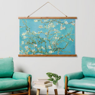 Almond Blossoms   Vincent van Gogh Wandteppich Mit Holzrahmen