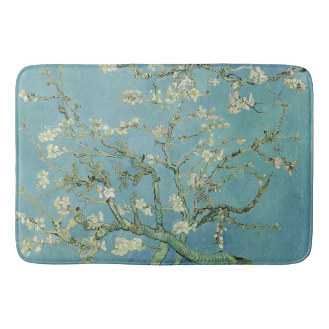 Almond Blossoms von Vincent Van Gogh Badematte (Vorderseite)