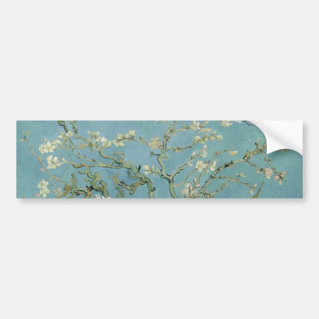 Almond Blossoms von Vincent Van Gogh Fine Art Autoaufkleber (Vorne)