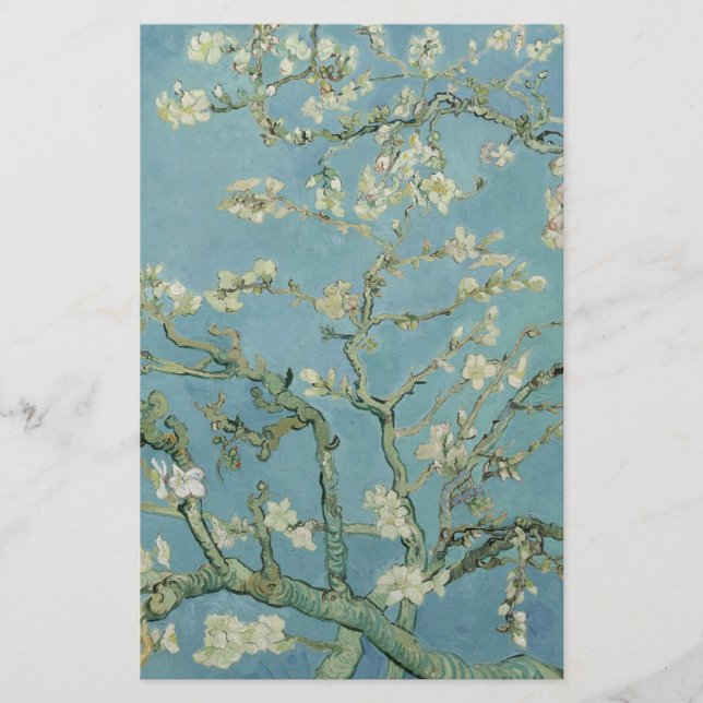 Almond Blossoms von Vincent Van Gogh Fine Art Flyer (Vorne)