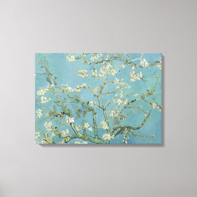 Almond Blossoms von Vincent Van Gogh Fine Art Leinwanddruck (Vorderseite)