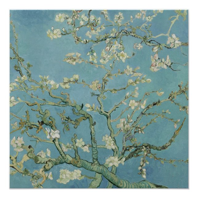 Almond Blossoms von Vincent Van Gogh Fine Art Poster (Vorderseite)