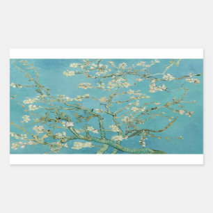 Almond Blossoms von Vincent Van Gogh Fine Art Rechteckiger Aufkleber