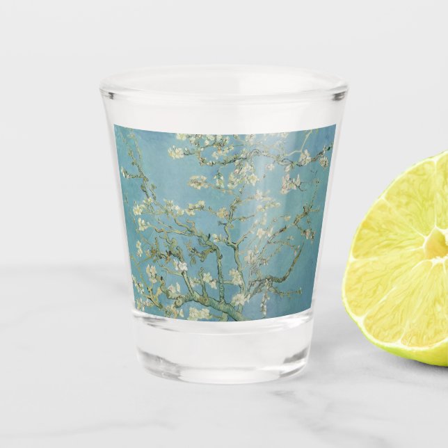 Almond Blossoms von Vincent Van Gogh Fine Art Schnapsglas (Vorderseite)