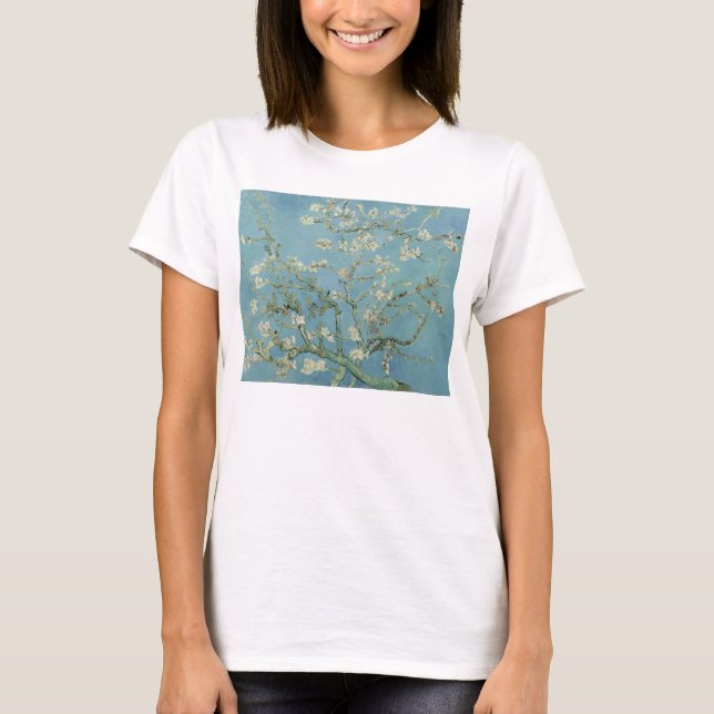 Almond Blossoms von Vincent Van Gogh T-Shirt (Vorderseite)
