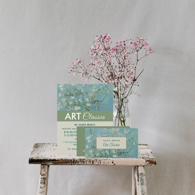 Almond Blüten von Vincent Van Gogh, Art Teacher Visitenkarte (Von Creator hochgeladen)