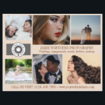 Almond Foto Collage QR Logo Fotogeschäft Flyer<br><div class="desc">Almond beige Marketing Flyer für einen beruflichen Fotografen personalisiert mit Ihren Fotos, Logos, Kontaktinformationen, benutzerdefinierten Text und QR-Code. Beruflicher Fotograf-Flyer, um Ihr Unternehmen personalisiert mit sechs Fotos auf der Seite mit Ihrem Logo, Geschäftsnamen, Tagline und Kontaktdaten in Russet auf einem warmen Schatten von beige zu fördern. Fügen Sie auf der...</div>