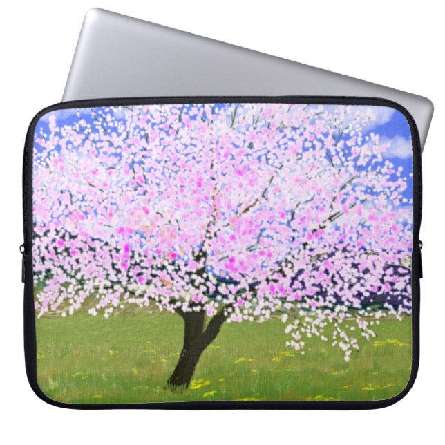 Almond in Bloom Laptopschutzhülle (Vorderseite)