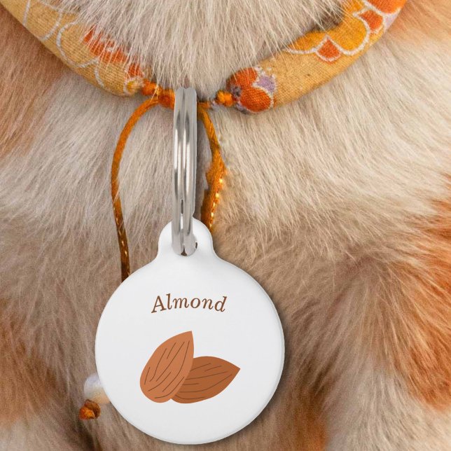 Almond Pet Tag Haustiermarke (Almond Pet Tag)