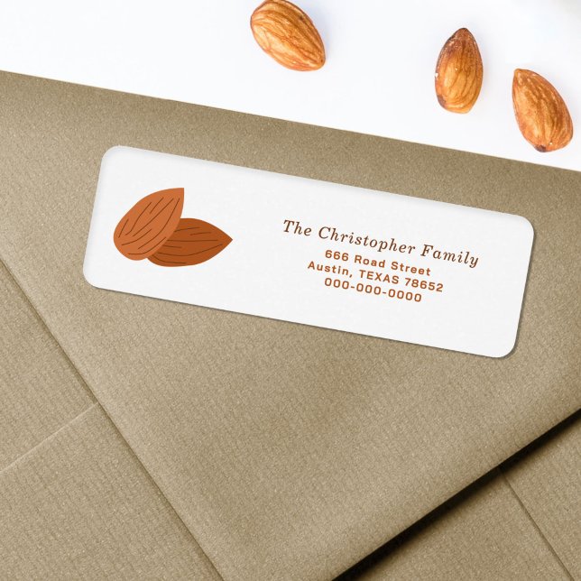 Almond Return Address Label (Almond Return Address Label)