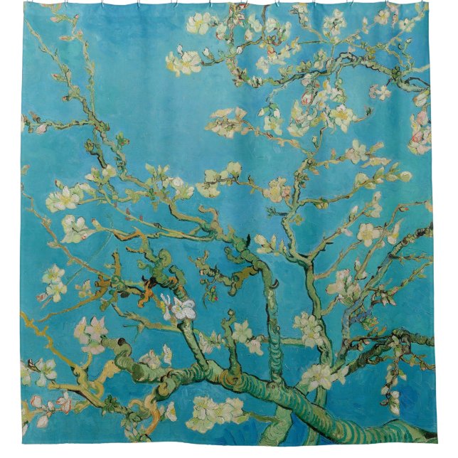 Almond Tree blühend von Van Gogh Duschvorhang (Vorderseite)