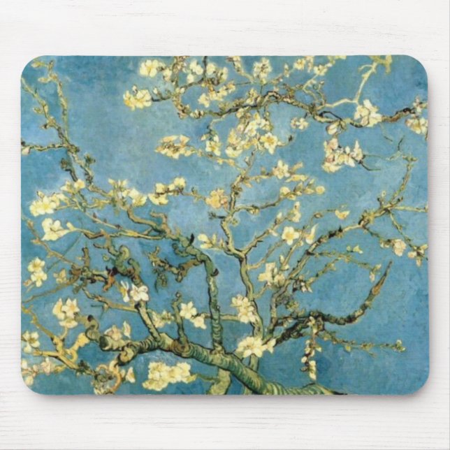 Almond Tree blühend von Van Gogh Mousepad (Vorne)