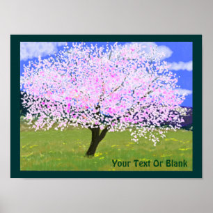 Almond Tree in Bloom Poster