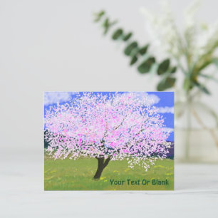 Almond Tree in Bloom Postkarte