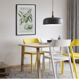 Almond, Vintages botanisches Illustrationspopster Poster