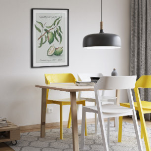 Almond, Vintages botanisches Illustrationspopster Poster