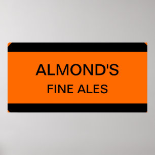 Almond's feine Ales-Zeichen Poster