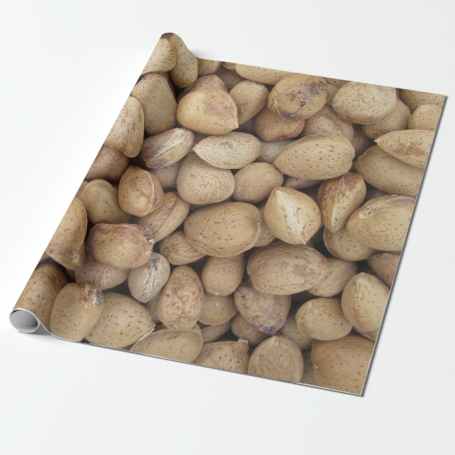 Almonds Herbstmuster Geschenkpapier (Ungerollt)
