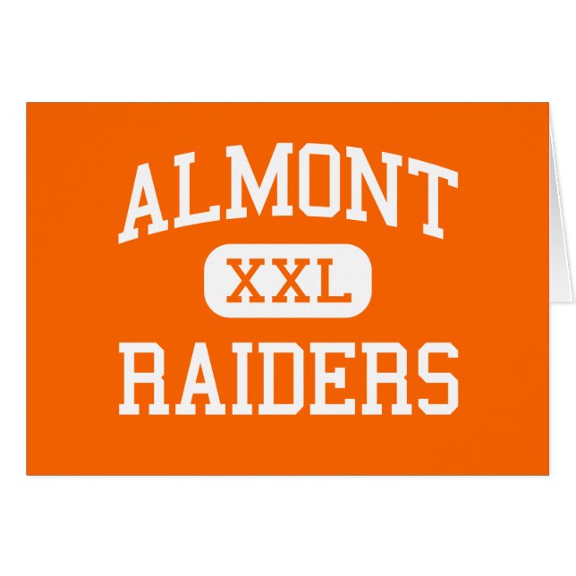 Almont - Räuber - Highschool - Almont Michigan (Vorderseite (Horizontal))