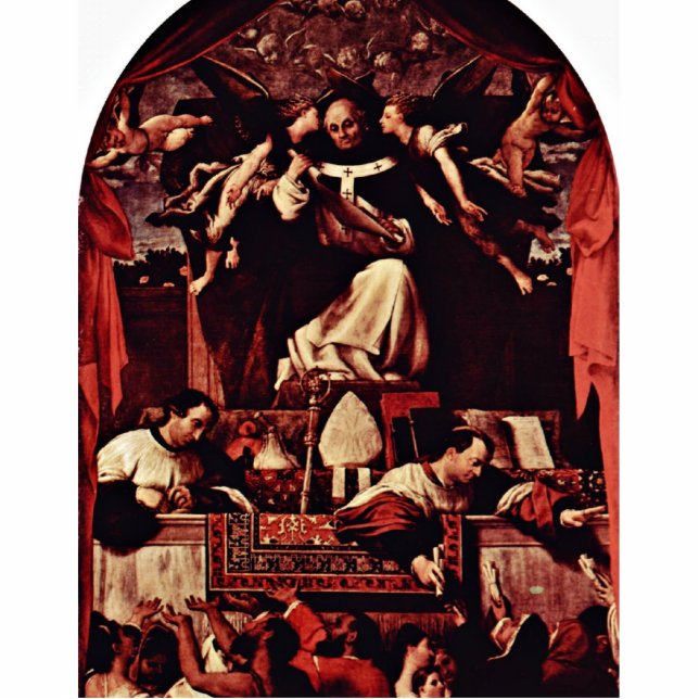 Almosen des Heiligen Antoninus, durch Lotto Freistehende Fotoskulptur (Vorne)