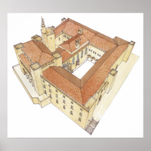 Almudaina Royal Palace. Palma de Mallorca Spanien Poster