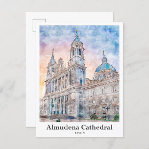 Almudena Kathedrale Madrid Spanien Postkarte
