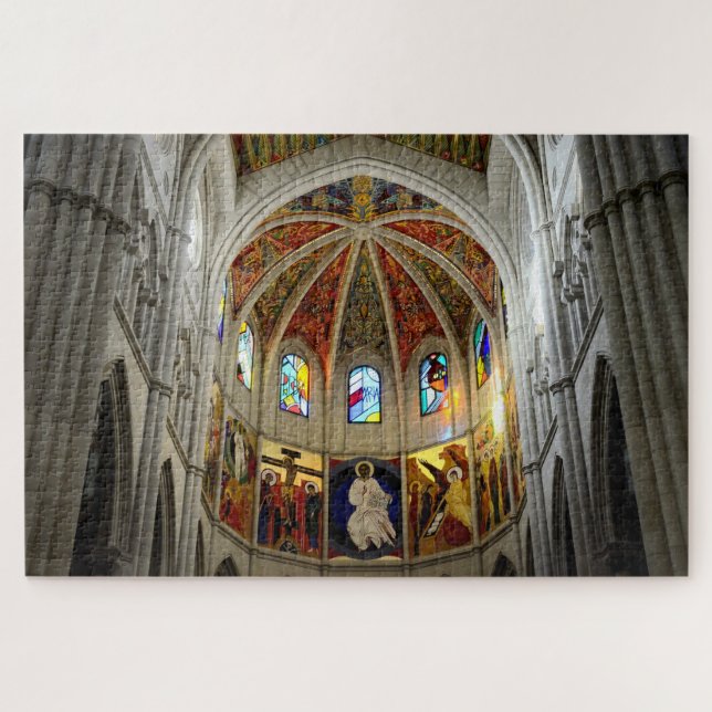 Almudena Kathedrale, Madrid, Spanien Puzzle (Horizontal)