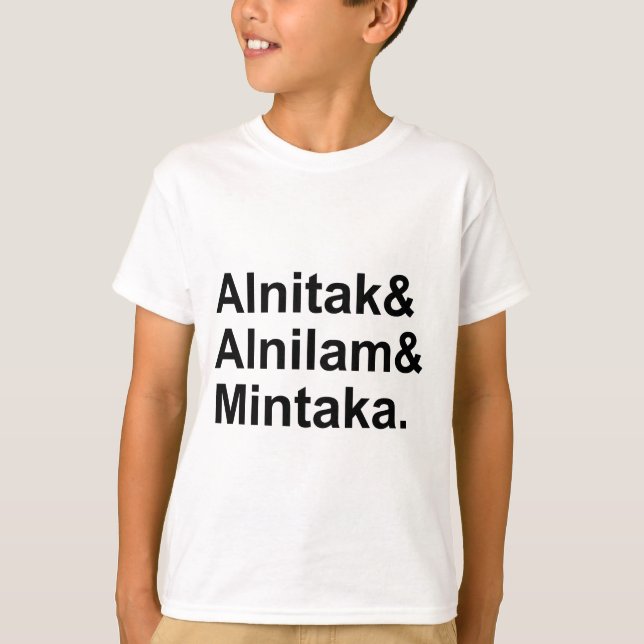 Alnitak Alnilam Mintaka | 3 Sterne des Orion - Gür T-Shirt (Vorderseite)