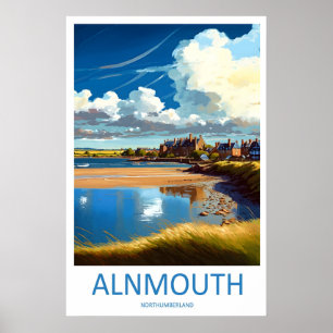 Alnmouth National Travel Vintage Poster Skigebiet