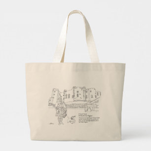 Alnwick Castle, Kilted Gent, Scottie Dog Tote Bag Jumbo Stoffbeutel