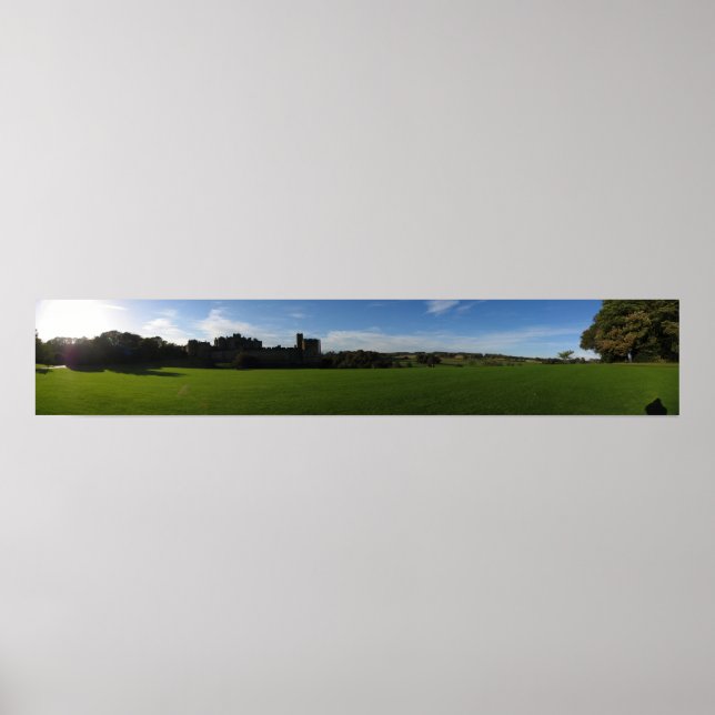 Alnwick Castle Panoramic Poster (Vorne)