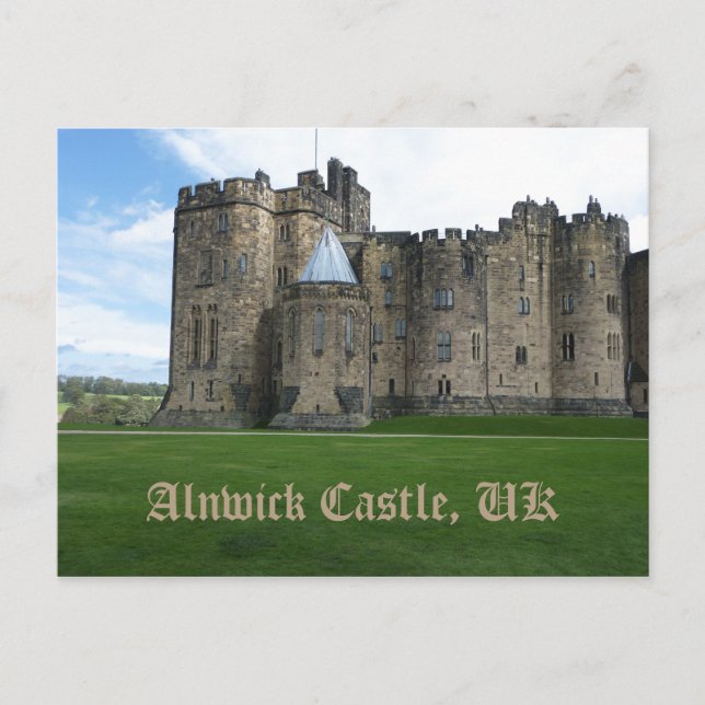 Alnwick Castle UK Postkarte (Vorderseite)