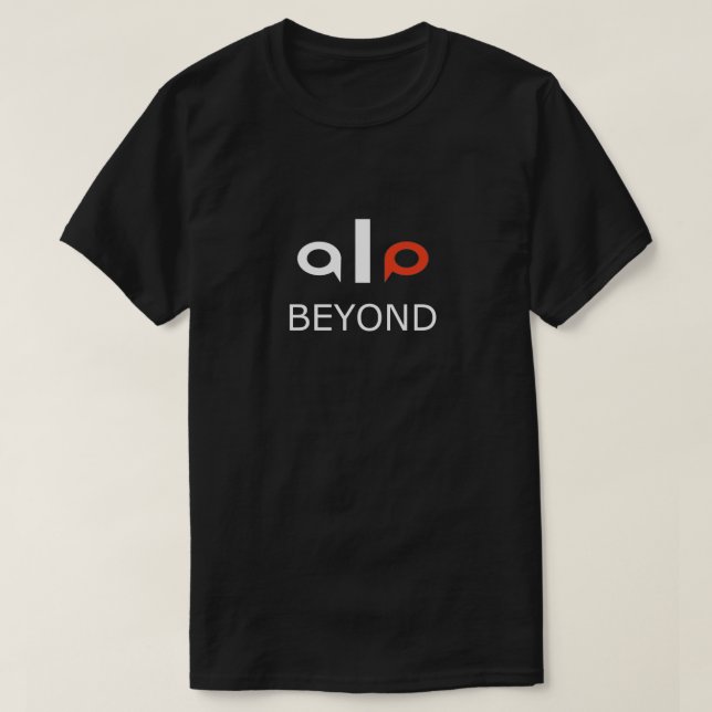 ALO Beyond – Minimalist Modern Typography T-Shirt (Design vorne)