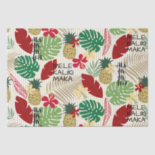 ALO-HO-HO-HA Hawaiian Tropical Holiday Wrapping P Seidenpapier