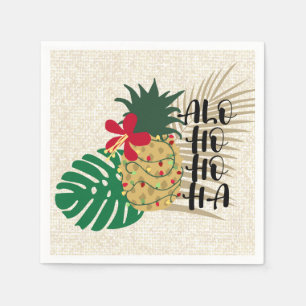 ALO-HO-HO-HA Hawaiianische Ananas Serviette