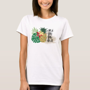 ALO-HO-HO-HA Hawaiianische Ananas T-Shirt