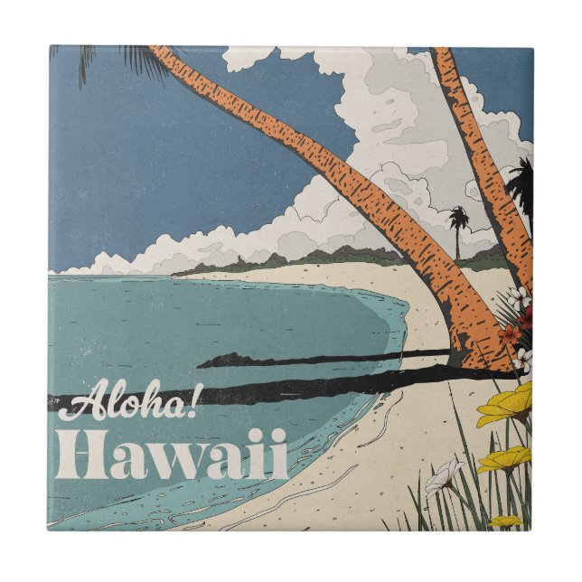 Aloah! Hawaii Fliese (Vorderseite)
