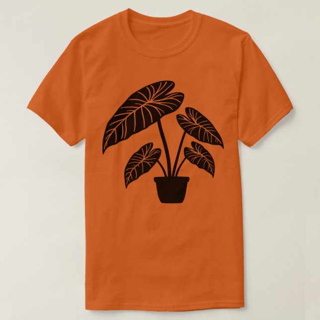 Alocasia Pflanze T-Shirt (Design vorne)