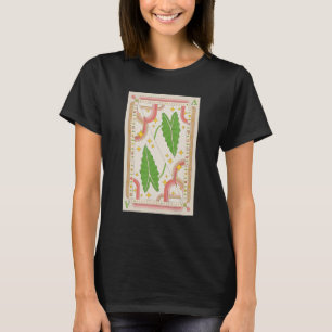 Alocasia Polly Houseplant Illustration Playing Car T-Shirt