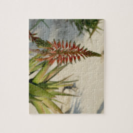 Aloe-Blumen-Blüten-Foto-Puzzlespiel mit Puzzle