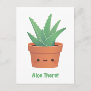 Aloe da, Aloe Vera Pflanze Grußkarte Postkarte