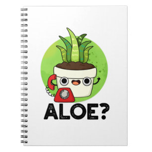 Aloe Funny Pflanze Hello Pun Notizblock