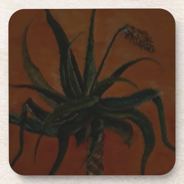 Aloe Getränkeuntersetzer (Vorderseite)