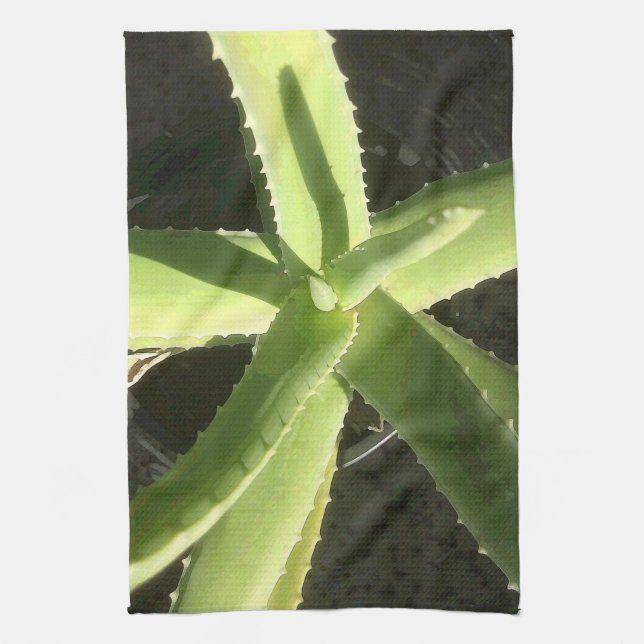 Aloe Pflanze Geschirrtuch (Vertikal)