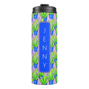 Aloe Sehr Pflanze Personalisiert Thermosbecher