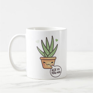 Aloe Sie Vera viel Kaffeetasse