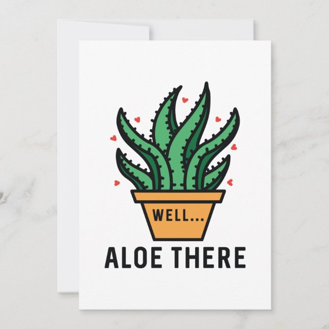 Aloe There Dankeskarte (Vorderseite)
