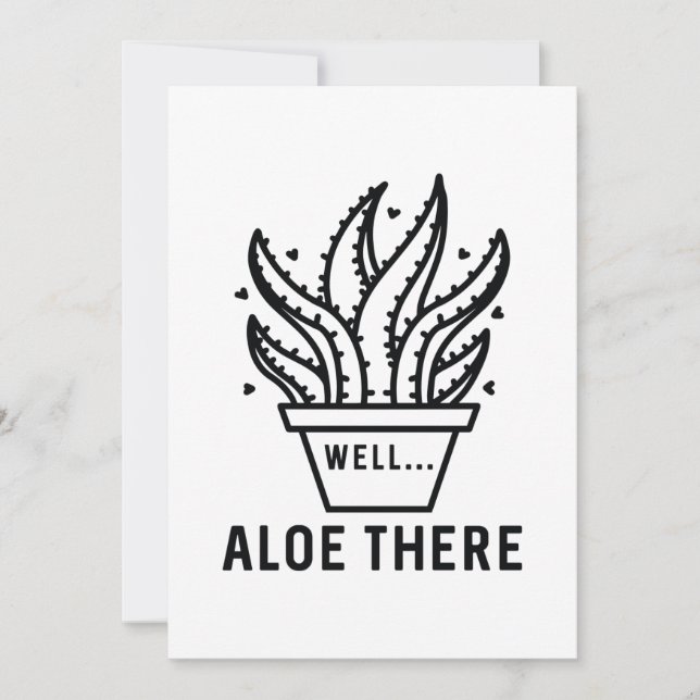 Aloe There Dankeskarte (Vorderseite)