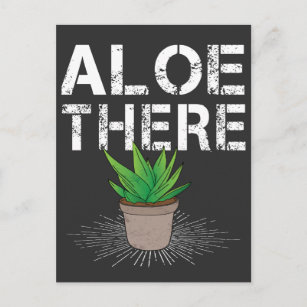 Aloe There Kaktus Sukkulent Gartenbau Pflanze Pub Postkarte
